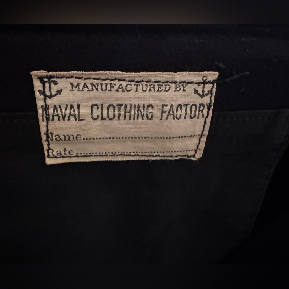 Vintage 1940s WWII U.S. Navy Sailor Wool Pants - Picture 6 of 8